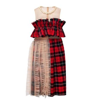 H&M x Simone Rocha + Tulle-Embellished Cotton Dress