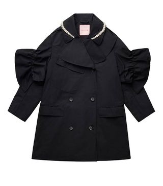 H&M x Simone Rocha + Oversized A-Line Coat