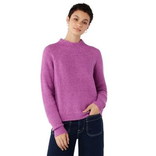 Free Assembly + Super-Soft Mock Neck Sweater in Cabbage