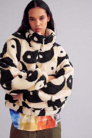 Urban Outfitters + Olivia Printed Sherpa Jacket