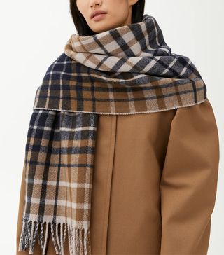 Arket + Checked Wool Scarf