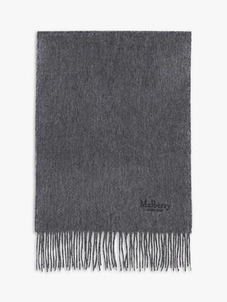 Mulberry + Cashmere Scarf in Grey Melange