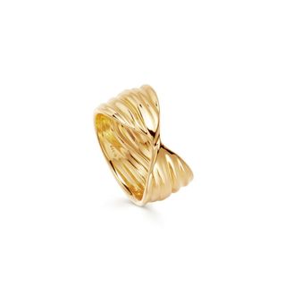 Missoma + Gold Texture Wave Ring