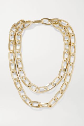Jennifer Fisher + Double Large Essential Gold-Plated Necklace