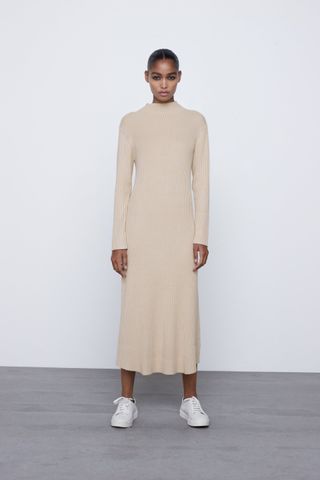 Zara + Ribbed Knit Dress