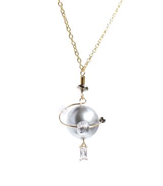 I'mmany + In My Orbit Pearl and Crystal Charm Necklace