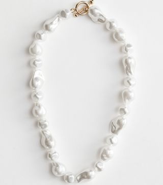 & Other Stories + Organic Pearl Bead Necklace