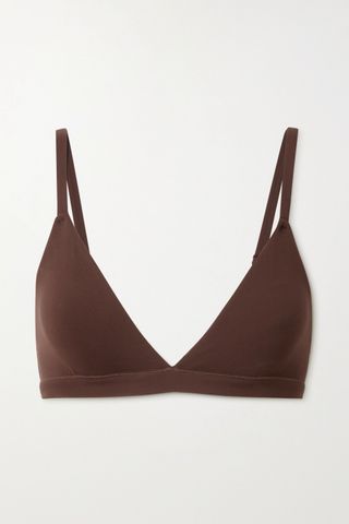 Skims + Fits Everybody Triangle Bralette in Cocoa