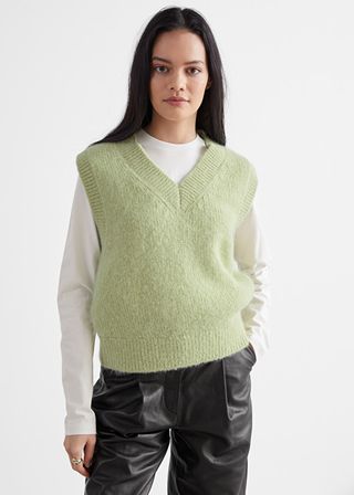 & Other Stories + Oversized Wool Knit Vest