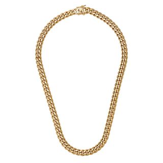 Fallon + Ruth 18k Gold-Plated Curb Chain Necklace