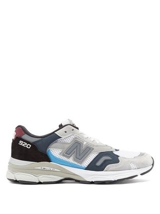 New Balance + Made in Uk 920 Nubuck and Mesh Trainers