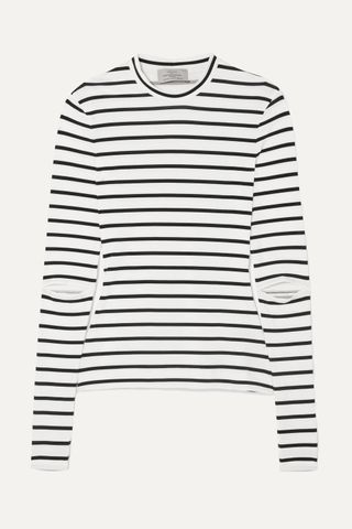 Preen by Thornton Bregazzi + Nikki Cutout Striped Stretch-Jersey Top