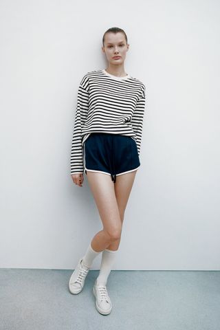 Zara + Striped T-Shirt
