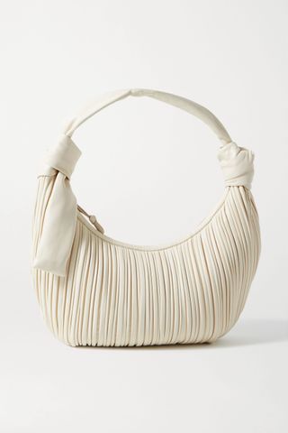 Neous + Neptune Knotted Pleated Leather Shoulder Bag