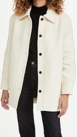 Club Monaco + Mixed Media Quilted Jacket