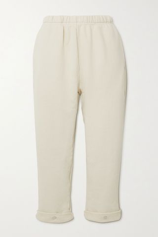 Les Tien + Cropped Cotton-Jersey Track Pants