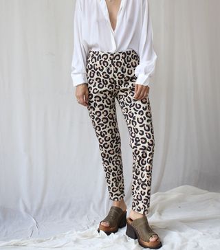 Moschino + Iconic Collectors Vintage Leopard Print Trousers