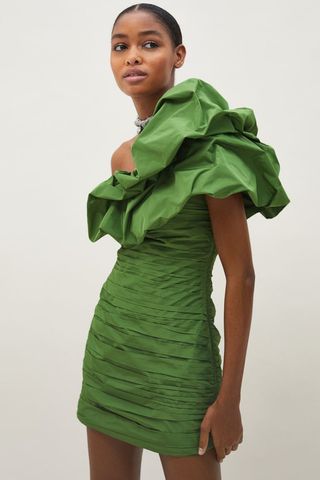 H&M + Draped One-Shoulder Dress