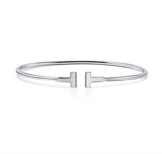 Tiffany & Co. + Narrow Wire Bracelet in White Gold