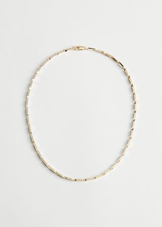 & Other Stories + Squared Link Chain Necklace