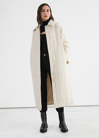 & Other Stories + Relaxed Padded Puffer Coat