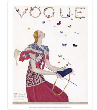Victoria and Albert Museum + Bags Illustration Vogue Print