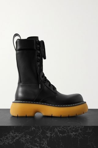 Bottega Veneta + Leather Ankle Boots