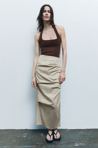 Zara + Knit Halter Top