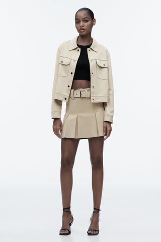 Zara + Faux Suede Jacket