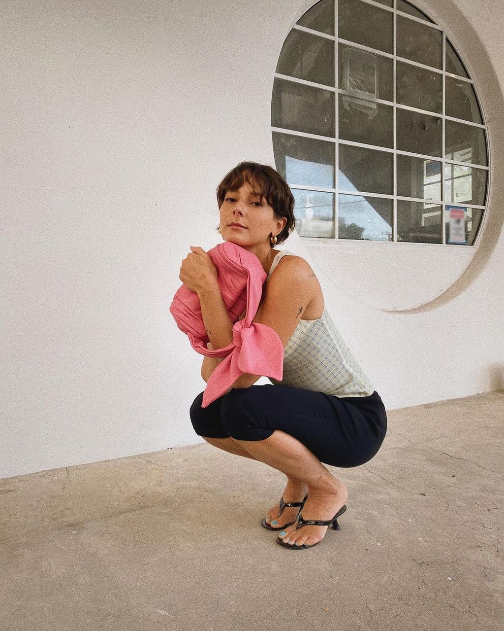 purple hiking sandals