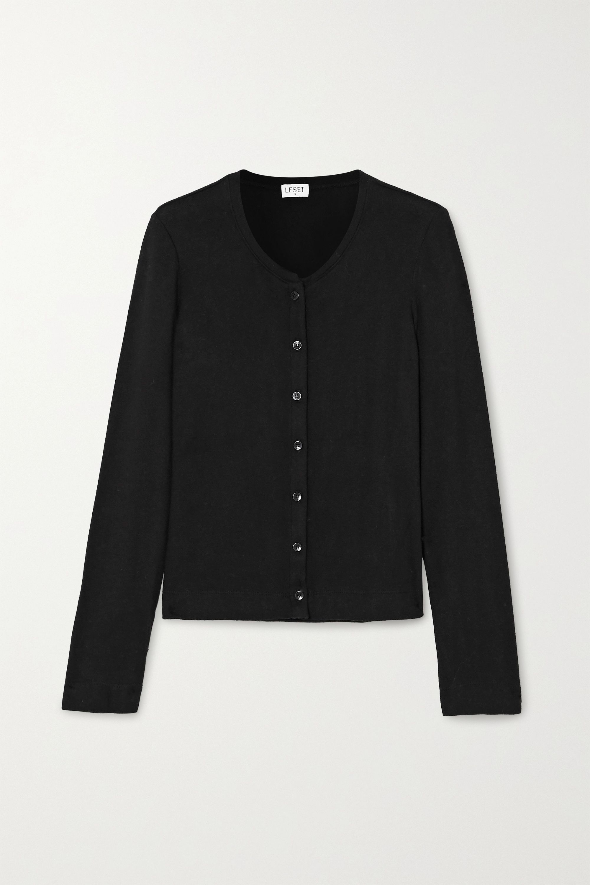 Leset + Lori Stretch-Knit Cardigan