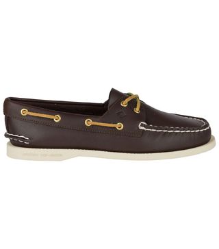 Sperry + Authentic Original Boat Shoe in Classic Brown Leather