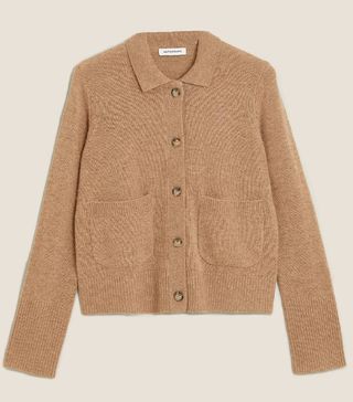 Autograph + Merino Wool Cardigan With Cashmere