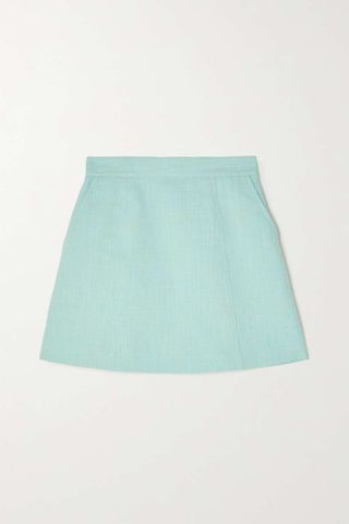 See by Chloé + Cotton and Linen-Blend Mini Skirt