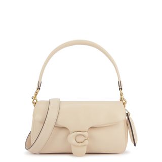 Coach + Pillow Tabby 26 Cream Leather Shoulder Bag