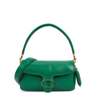 Coach + Pillow Tabby 26 Green Leather Shoulder Bag