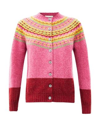 Molly Goddard + Timmy Fair Isle Wool Cardigan