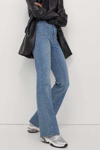 H&M + Flared High Waist Jeans