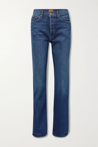 Mother + The Tripper Sneak High-Rise Straight-Leg Jeans