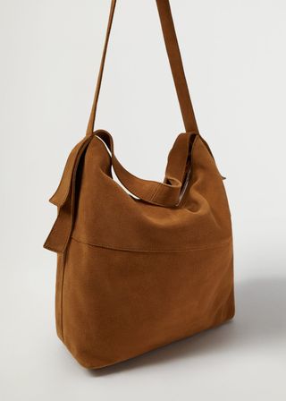Mango + Leather Cross Body Bag