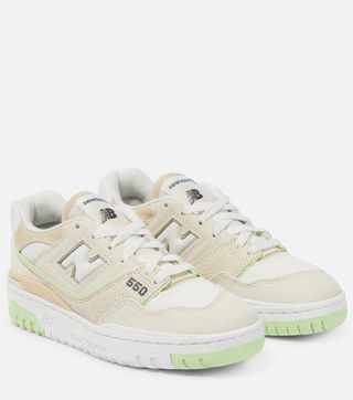 New Balance + 550 Suede Low-Top Sneakers