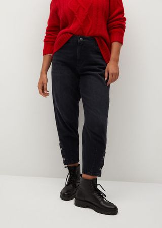 Mango + Mid-Rise Slouchy Jeans