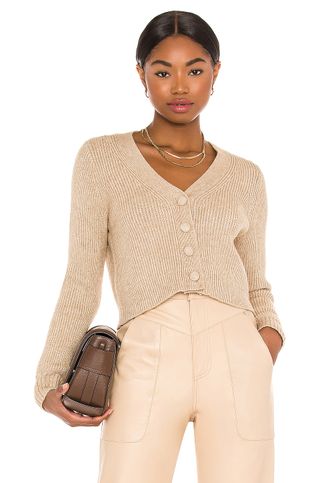 Song of Style + Zaire Cardigan in Marled Oatmeal