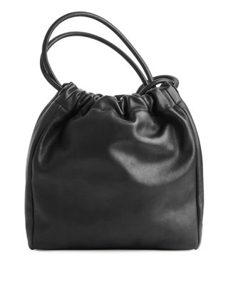 Arket + Soft Leather Bucket Bag