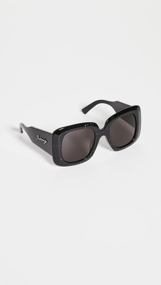 Balenciaga + Blow Acetate Oversize Square Sunglasses