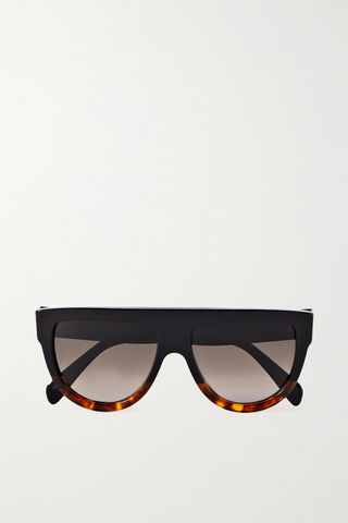 Celine + D-Frame Tortoiseshell Acetate Sunglasses