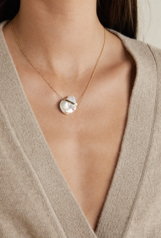 Jia Jia + 14-Karat Gold Pearl Necklace