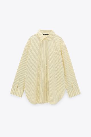Zara + Striped Shirt With Pocket