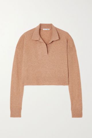Reformation + Cropped Cashmere Sweater