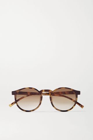 Le Specs + Teen Spirit Deux Round-Frame Tortoiseshell Acetate Sunglasses